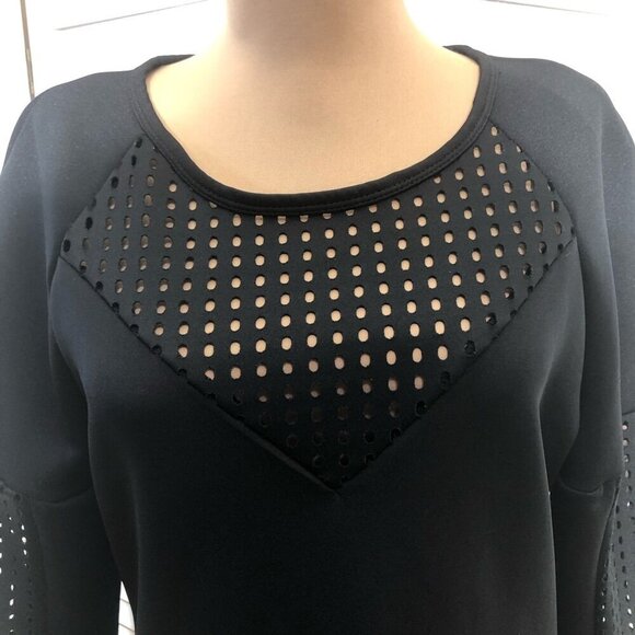 Fabletics Tilly Sweatshirt Mini Dress Knit Mesh Panel Size S - Picture 10 of 15